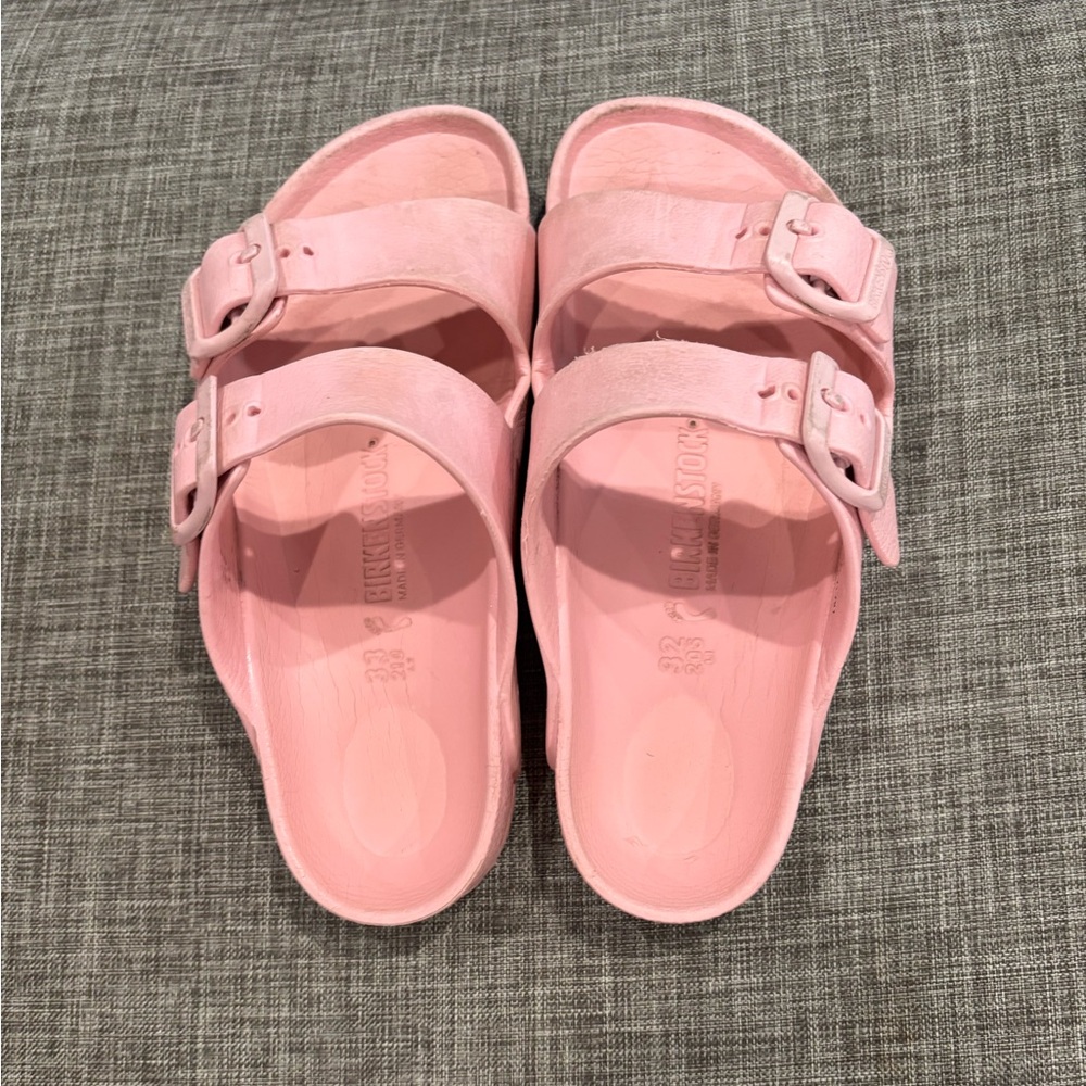 Birkenstock Pink Sandals with Adjustable Straps and Molded Footbed - Picture 2 of 6